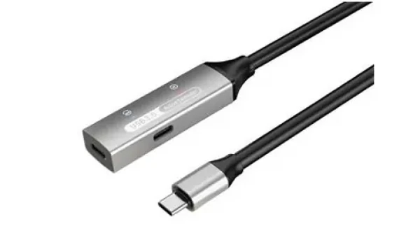 PremiumCord USB-C repeater 15m / Predlžovací kábel / Male-Female / 5Gbps / Aluminium (ku31rep15al)