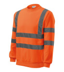 HV Essential unisex fluorescenčná oranžová mikina L