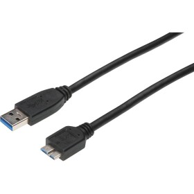 Digitus USB kábel USB 3.2 Gen1 (USB 3.0 / USB 3.1 Gen1) USB-A zástrčka, USB Micro-B 3.0 zástrčka 1.00 m čierna AK-300116-010-S; AK-300116-010-S