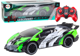 Mamido Športové RC auto 1:10 25 km/h so svetlami zelené