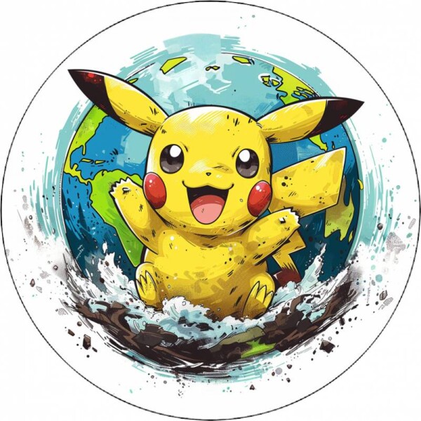 Jedlý papier Pikachu 19,5 cm - Pictu Hap - Pictu Hap