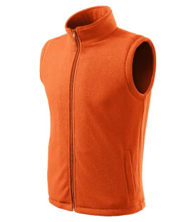 Ďalšia fleecová vesta unisex oranžová M