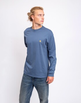 Carhartt WIP L/S Chase T-Shirt Icesheet / Gold L