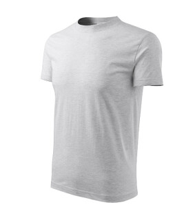Klasické unisex tričko svetlo šedé XL