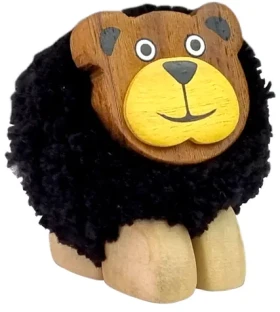 2Kids Toys Drevená figúrka XL pompon Medveď (2D98005)