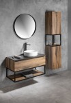 ISVEA - INFINITY ROUND keramické umývadlo na dosku, priemer 36cm, biela 10NF65036