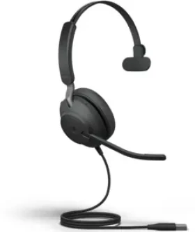 Jabra Evolve2 40 Mono MS USB-A čierna / mono náhlavná súprava / mikrofón / USB-A (24089-899-999)