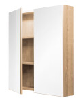 Mereo Kúpeľňová galerka 60 cm, zrkadlová skrinka, dub Riviera CN716GRN