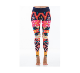 Dámske fitness legíny Six Deuce Aztec - multicolor - Litex M
