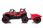 Mamido Mamido Elektrické autíčko Buggy UTV 4x4 s vlečkou 24V | 4x200W červené
