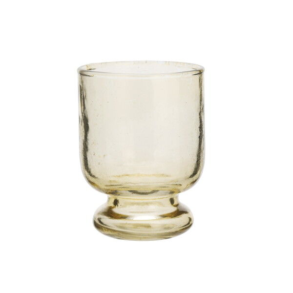 MADAM STOLTZ Pohár Hammered Light Yellow 200 ml