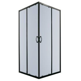 KERRA - Sprchová kabína Tiara Square 90x90 štvorcová (čierna) 5907548109392