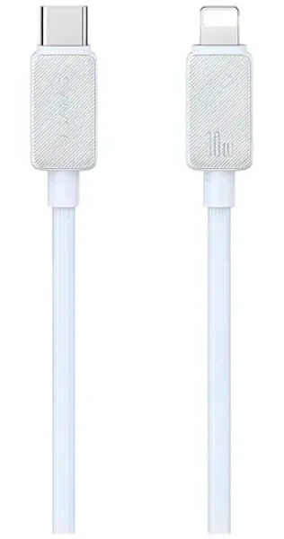 USAMS US-SJ692 biela / Dátový kábel USB-C - Lightning / 1m / 30W / 480 Mbps (SJ692USB02)