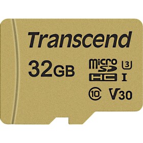 Transcend Premium 500S pamäťová karta micro SDHC 32 GB Class 10, UHS-I, UHS-Class 3, v30 Video Speed Class vr. SD adaptéru; TS32GUSD500S