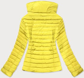 Žlutá prošívaná dámská bunda pro přechodné období (23063-3) Barva: odcienie żółtego, Velikost: S (36)