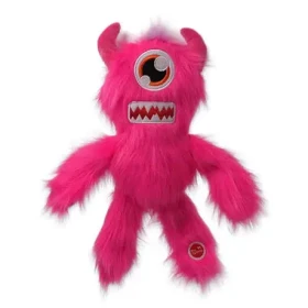 Dog Fantasy Hračka - Monsters strašídlo pískacie jednooké chlpaté ružová 35cm (454-307151)