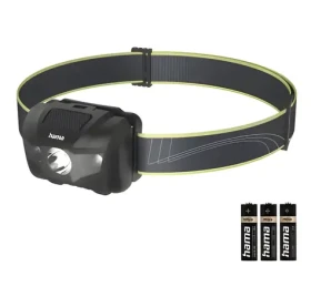 HAMA HL200 čierna / LED čelovka / 4 režimy / IP44 / 3x AAA