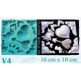 Silikónová forma srdca - Galias Moulds - Galias Moulds