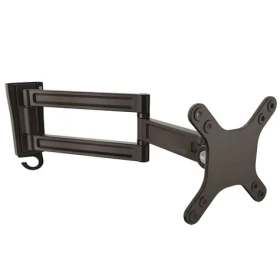 StarTech Nástenné rameno pre 2 monitory čierna / Rameno pre 2 monitory / 13-27" / nosnosť 15 kg / výkyv ±90° (ARMWALLDS)