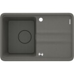 DEANTE - Momi anthracite metallic Granitový drez, 1-bowl with drainer ZKM_T11A