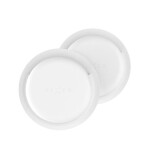 FIXED Silikónové nalepovacie puzdro Silky Sticker pre Apple AirTag double pack biele (FIXSIL3M-756-WH)