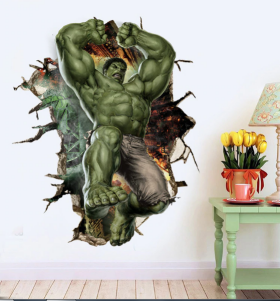 Veselá Stena Samolepka Silný Hulk z Avengers