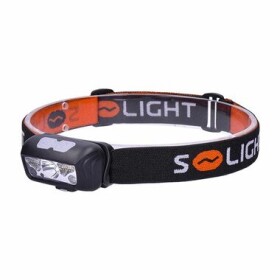 Solight LED čelové nabíjacie svietidlo / 150 + 100lm / biele a červené svetlo / Li- ION (8592718033484)