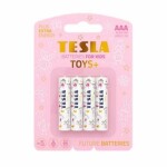 TESLA TOYS+ GIRL alkalická batéria AAA 4 ks / LR03 / mikrotužková / blister (11030421)