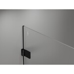 MEXEN/S - Lunar-B Duo sprchovací kút dvere krídlové 90 x 85, transparent, čierna 832-090L-085P-70-00