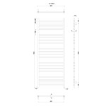 SAPHO - METRO vykurovacie teleso 600x1530 chrom 0411-02