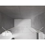 MEXEN/S - Velar Duo posuvné sprchové dvere 200, transparent, nikel kartáčovaný 871-200-000-02-97