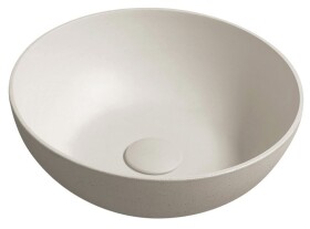 SAPHO - FORMIGO betónové umývadlo na dosku, priemer 39cm, piesková mat FG314