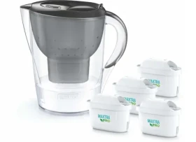 Brita Marella grafitová + 4X filter Maxtra Pro / Filtračná kanvica / 2,4 l / 150 l filtrácia (1056045)