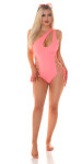 Sexy Koucla Monokini with Cut Outs to tie white XL