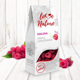 Liofilizované maliny 20 g 100% prírodné - Love Natur - Love Nature - Love Nature