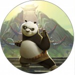 Jedlý papier Kung Fu panda Po pri cvičení 19,5 cm - Pictu Hap - Pictu Hap