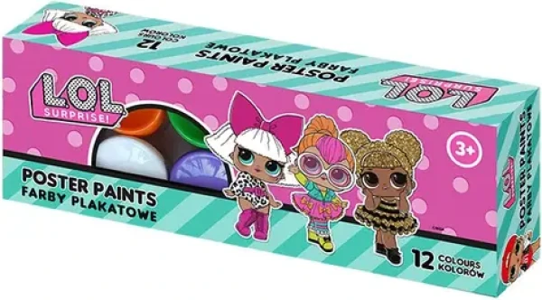 ASTRA Temperové farby 12x20ml LOL Surprise / od 3 rokov (5901137211596)