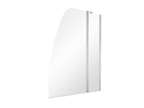 BESCO - Vaňová zástena AVIS - FARBA rámu - Chróm / Leštený hliník (ALU), Rozmer A - 120 cm, Smer zatvárania - Univerzálne Ľavé / Pravé, Výplň - Číre bezpečnostné sklo - 6 mm BCAVIS120CC