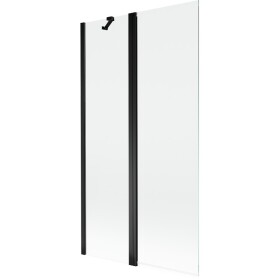 MEXEN - MIST vaňová zástena 100x150 cm 6mm f+s, čierna, číra 8A9-100-011-70-00