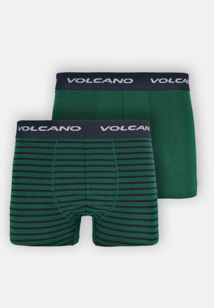 Volcano 2Pack Boxerky U-BOXER Zelené/modré pruhy