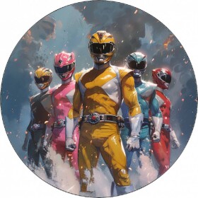 Jedlý papier Power Rangers spolu 19,5 cm - Pictu Hap - Pictu Hap
