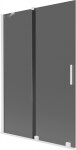 MEXEN/S - Velar dvojkrídlová posuvná vaňová zástena 120 x 150, grafit, biela 896-120-000-41-20