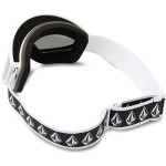Snowboardové okuliare Volcom FOOTPRINTS WHITE RERUN/SILVER CHROME silver mirrors (VG0622316) Jedna velikost