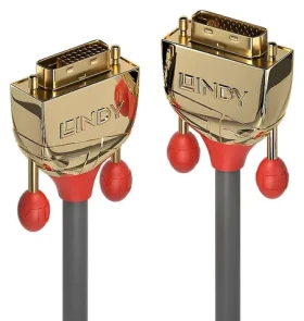 Lindy DVI-D Dual Link Gold Line 0,5 m / Kábel / DVI-D - DVI-D / sivý (36200)