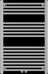 MEXEN - Mars vykurovací rebrík/radiátor 900 x 600 mm, 339 W, chróm W110-0900-600-00-01