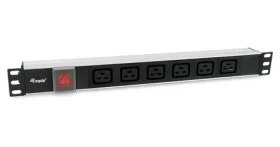 Equip PDU čierna / Zásuvková lišta do racku / 1U / 6x IEC C19 / IEC C20 / 16 A / 3500 W (333319)