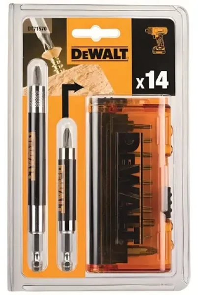DeWalt DT71570 / Sada bitov / 14 ks / s magnetickým vodítkom (DT71570)