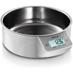 Sencor SKS 4030WH biela / digitálna kuchynská váha / nerez miska 1L / max. 5 kg / funkcia TARE / dotyk. tlačidlá (8590669106301)