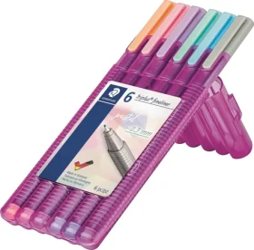 Staedtler 334 C6 / Liner / sada 6 ks / hrot 0,3 mm / mix farieb (334 C6)