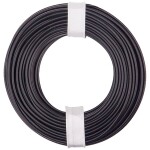 Donau Elektronik 150-011 opletenie / lanko, 1 x 0.50 mm², čierna, 10 m; 150-011